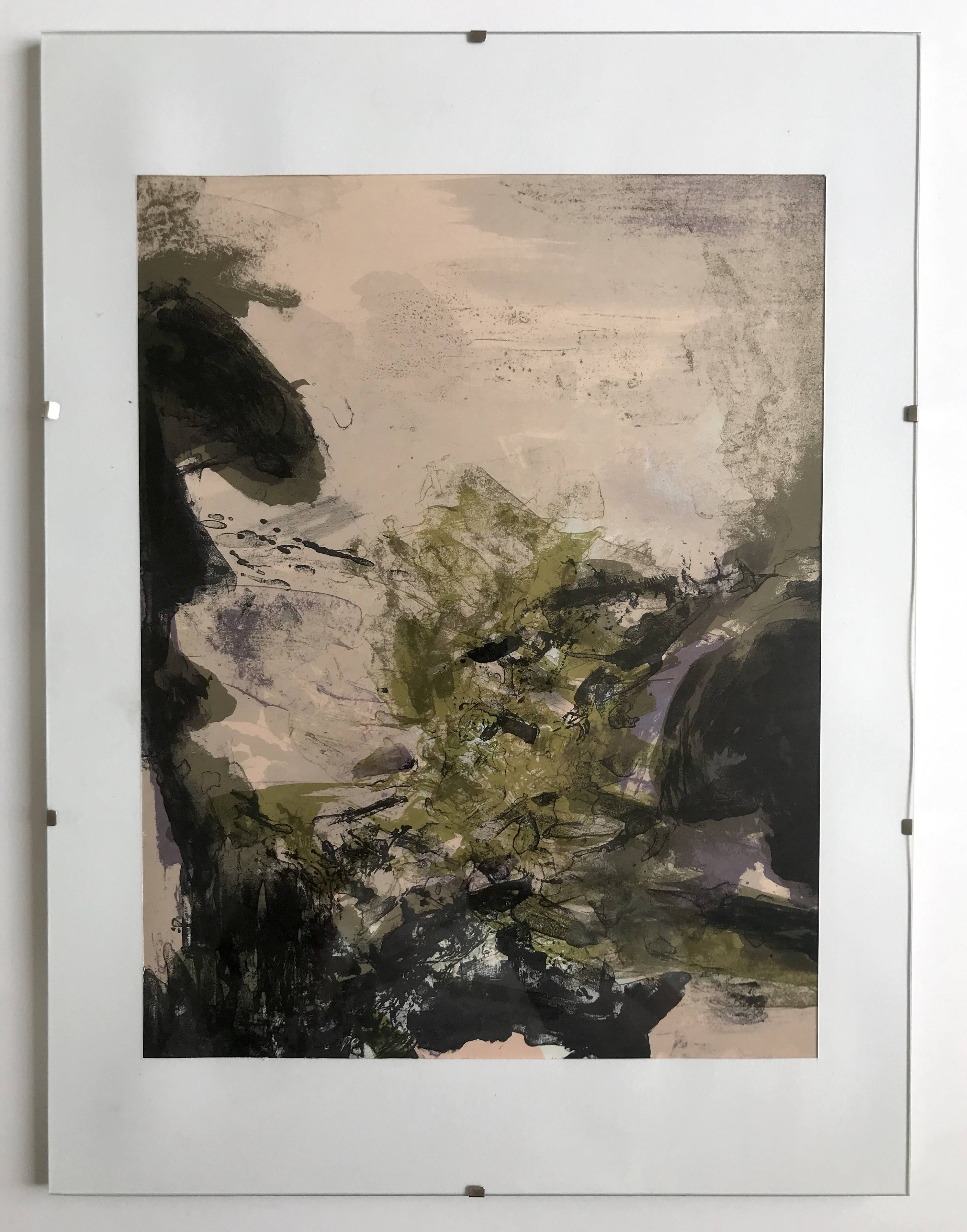 ZAO Wou-Ki, Untitled, 1971 (Agerup 211). Original lithograph