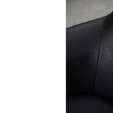 Fauteuils pivotants noirs, 1970