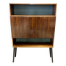 Scandinavian rosewood design retractable desk.