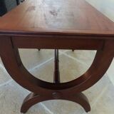Restoration style coffee table in mahogany-colored wood / Very good condition