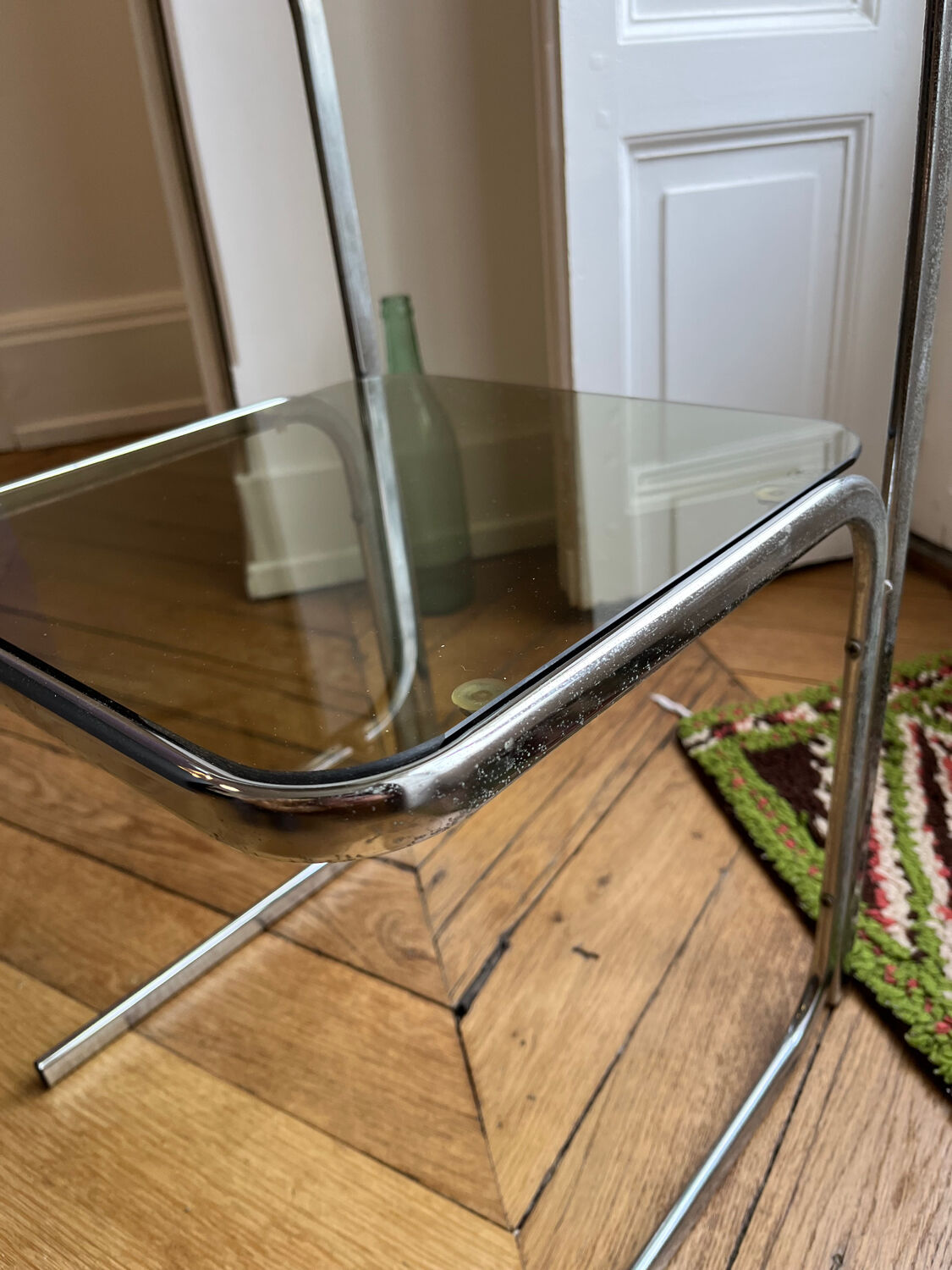 Smoked glass table
