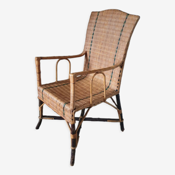 Rattan armchair