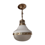 Suspension circa art déco opaline
