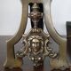 Pair of Louis-Philippe andirons with Caryatids - Bronze, cast iron - 19th century