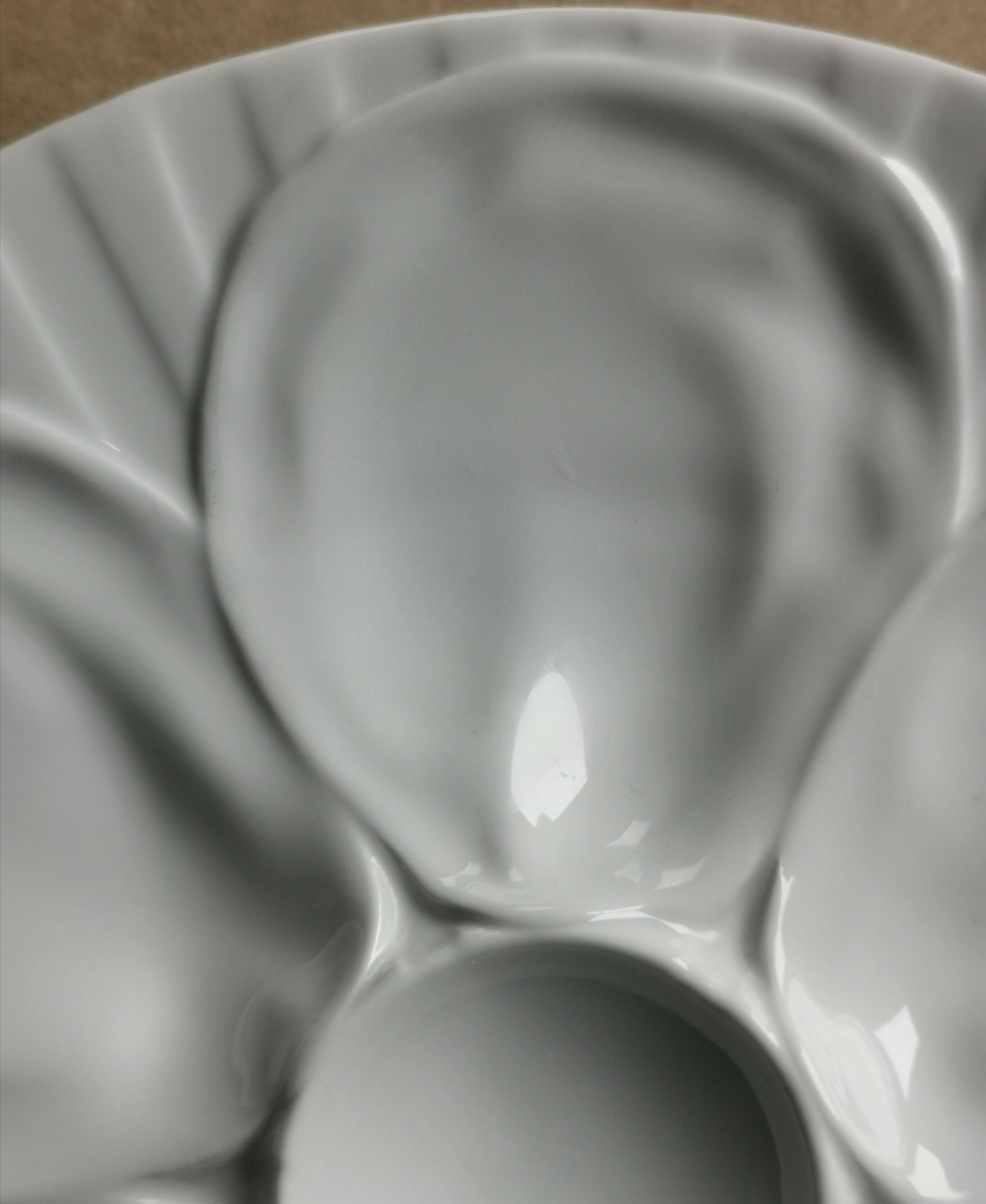 Ensemble de 6 assiettes Pillivuyt porcelaine blanche
