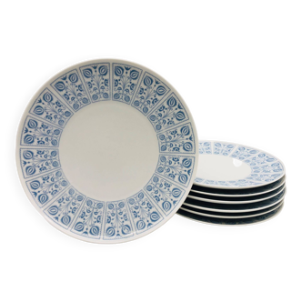 6 dinner plates and dish, H&C Selb Bavaria Germany Heinrich