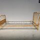 Pair of vintage rattan beds