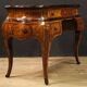 Table de toilette lombarde en marqueterie de style Louis XV du 20e siècle