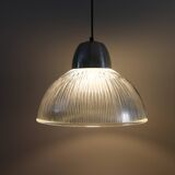 Vintage prismatic glass pendant light