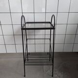 Wrought iron and stainless steel sideboard