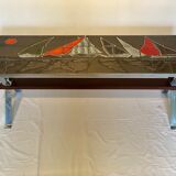 Table basse par Adri de Belgique années 1960