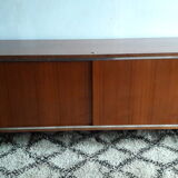 Row 70's chrome and teak plywood