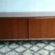 Row 70's chrome and teak plywood