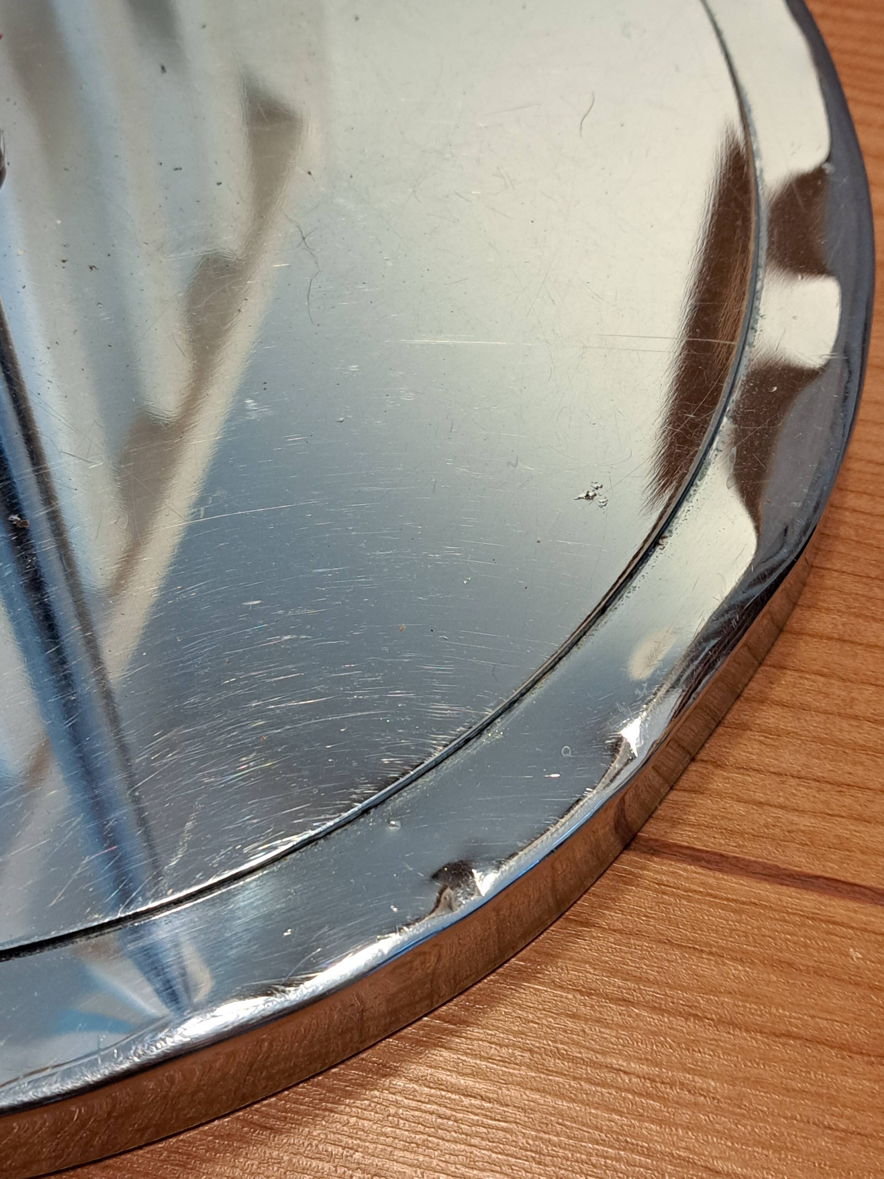 Chrome floor lamp from the 1970s.