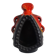 Bay Keramik orange-red and black candle holder from the 70s