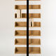 Severin-1 wooden and metal design bookshelf