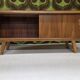 Lowboard enfilade with sliding doors, 1970s vintage.