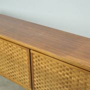 Buffet rio allemand vintage en palissandre, finition tissée, leo bub, 19