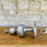 Table lamp chrome foot tulip 1970