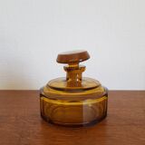 Old amber bottle