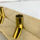 Scandinavian brass candle holder, vintage, Pierre Forsell for Skultuna, 1960