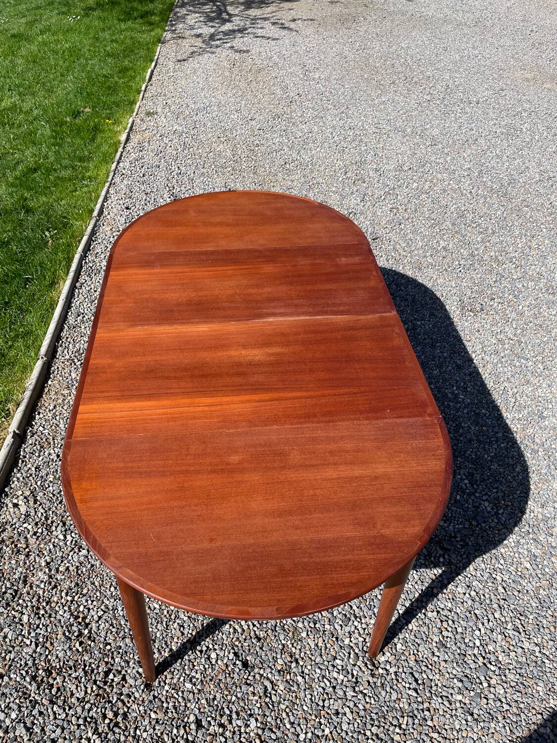 Vintage Danish Round Teak Table