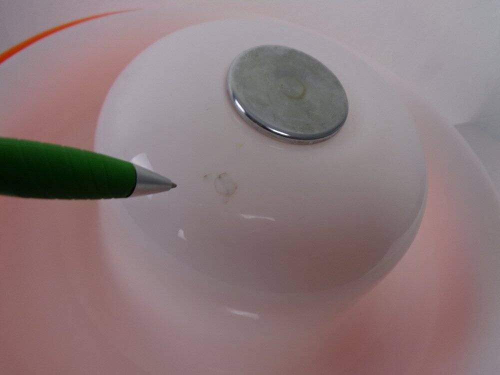 Space Age Orange & White Ceiling Lamp, Italy, 1970s