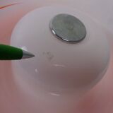 Space Age Orange & White Ceiling Lamp, Italy, 1970s