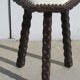 Tabouret tripode catalan, espagnol en pin massif