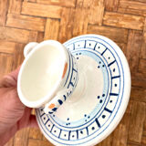 Vintage cockroster with integrated saucer