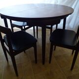 Dining Set " Roundette " table and chairs by Hans Olsen for Frem Rojle Denmark
