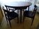 Dining Set " Roundette " table and chairs by Hans Olsen for Frem Rojle Denmark