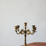 Vintage Swedish Brass Candleholder from Scandia Massing, 1950s