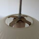 Large globe opaline suspension pleated circa 1950