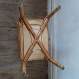 Vintage rattan chest of drawers 60s