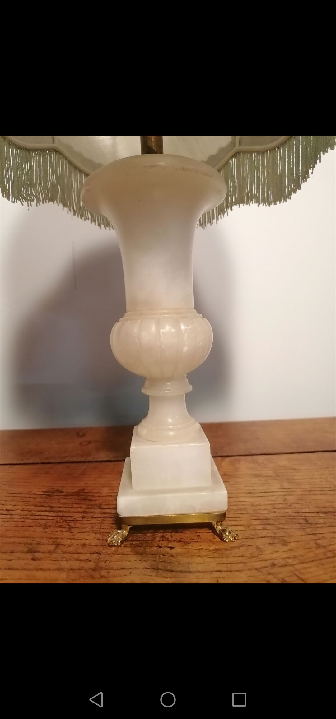 Alabaster desk lamp