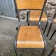 set of 4 industrial school chairs vintage school communities French School chairs Mullca