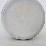 Joseph Bougère Iridescent purple pink ceramic vase signed JB 1989