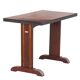Bistro table with a red Formica top from the 1950s/60s.