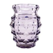 Art Deco vase, manganese crystal, Poland, 1930s
