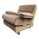 Beige vintage style lounge chair/armchair
