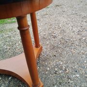 Antique Empire style pedestal table with marble top