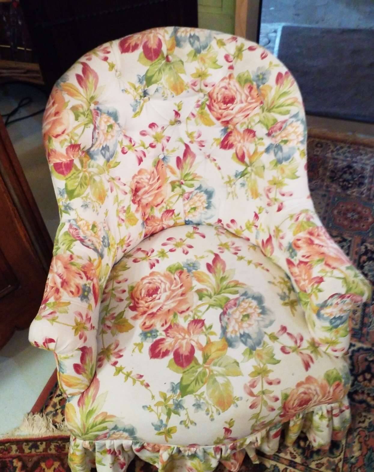 Pair of toad armchairs