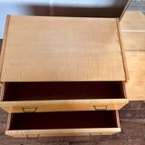Coiffeuse vintage, en bouleau, table de toilette / meuble d'entrée