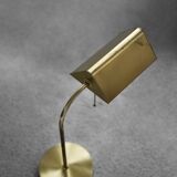 Mid-Century German Modern Gold Brass Desk Lamp with Chain from Karstadt AG, 1970s