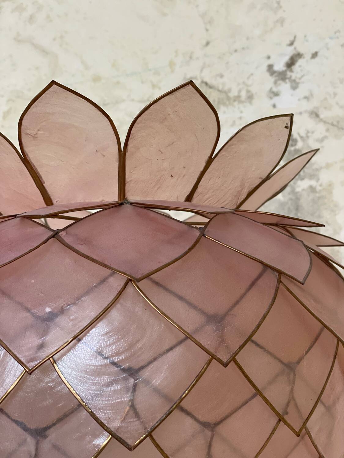 Abas-jour en nacre vintage