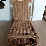 Vintage rattan beach chair