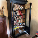 Napoleon III wardrobe / showcase in blackened wood