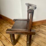 Chaise basse baoulé