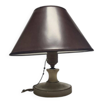 Art Deco alabaster bedside lamp, Belgium, 1950s